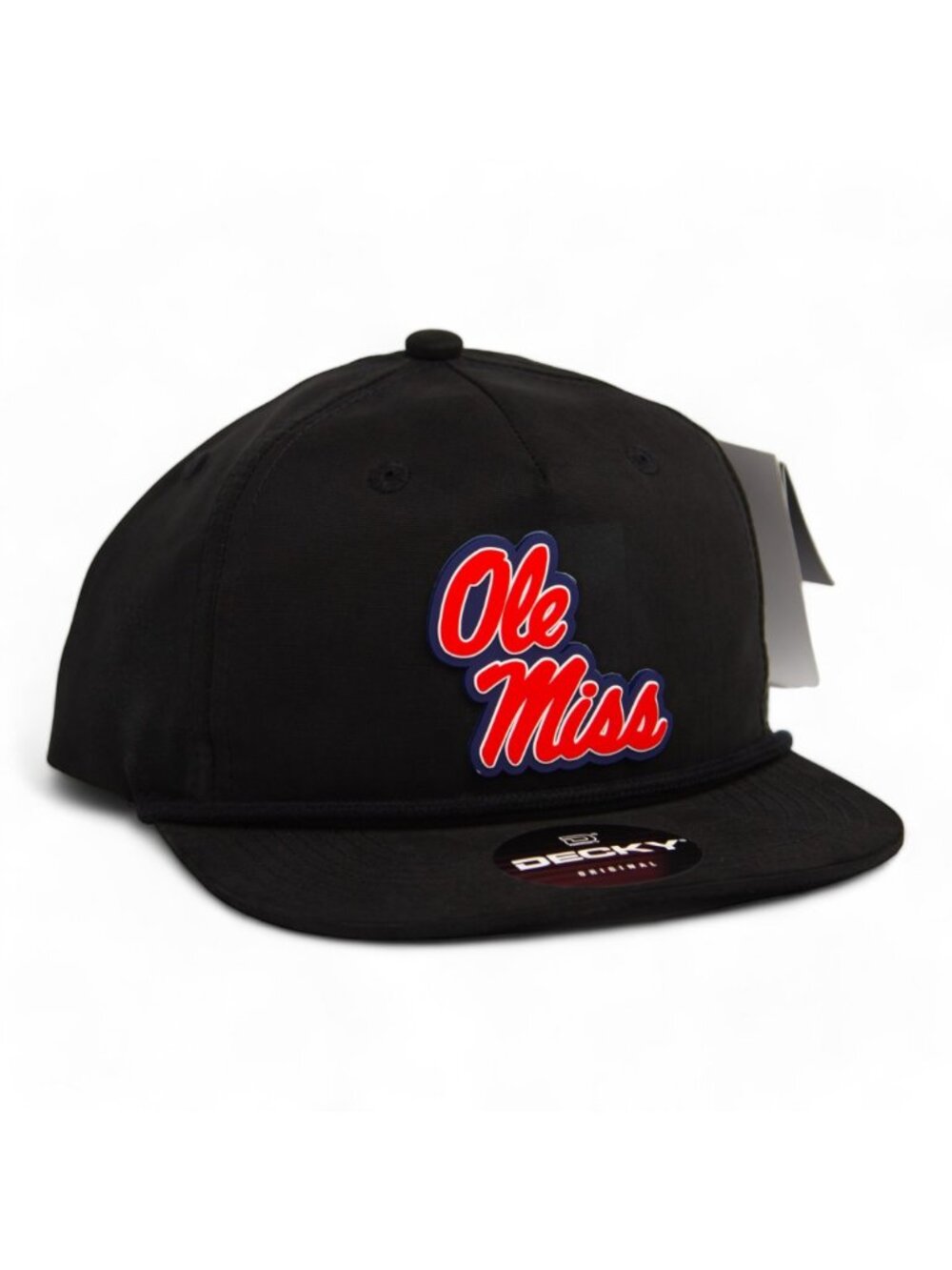 Ole Miss Rebels 3D Classic Rope Hat- Black